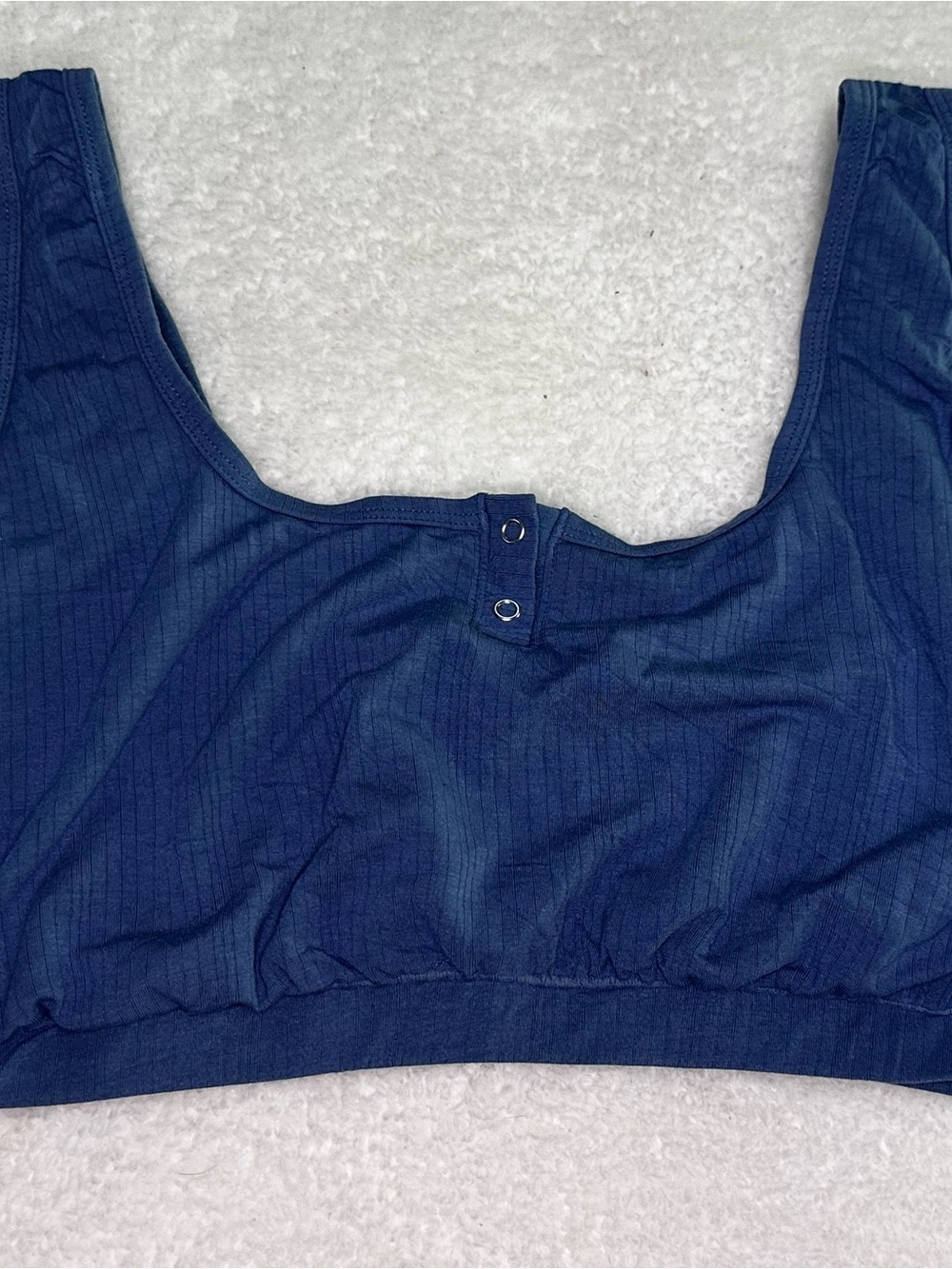 Auden Navy Blue Seamless Bralette - Size XXL, Soft & Stylish Comfort Plus Size